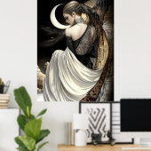 Affiche FD2 Croissant de Lune Enchanté Déesse 8 (Bureau à domicile)