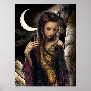 Affiche FD2 Croissant de Lune Enchantée Déesse 2