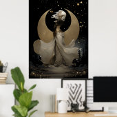 Affiche FD2 Enchanted 12 Déesse du Croissant de Lu (Bureau à domicile)
