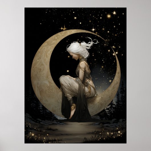 Affiche FD2 Enchantée 6 Déesse de la Lune Croissan (Devant)