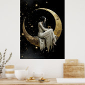Affiche FD2 Enchantée 9 Déesse de la Lune Croissan (Cuisine)