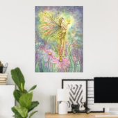 Affiche Fée Fleur Étoile Dorée (Bureau à domicile)