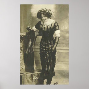 Affiche féminine des années 1900