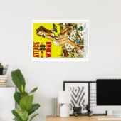 Affiche femme de cinquante pieds (Bureau à domicile)