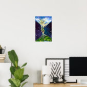 Affiche Femme de Printemps (Bureau à domicile)
