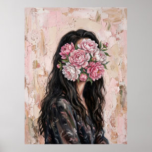 Affiche Femme en Fleur