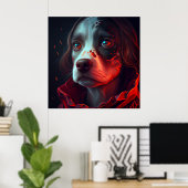 Affiche femme fanatsy (Bureau à domicile)