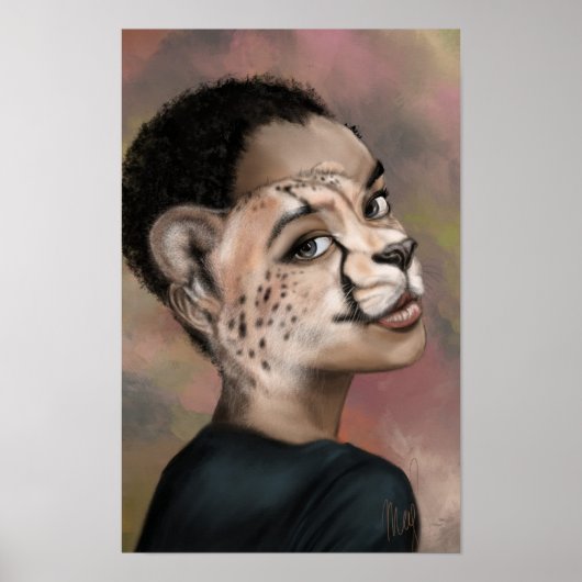 Affiche Femme Guépard (Devant)