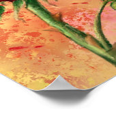 Affiche Femme Rose (Coin)