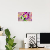 Affiche Femme Tulipe (Bureau à domicile)