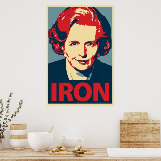 Affiche "fer" Margaret Thatcher (Cuisine)