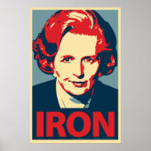 Affiche "fer" Margaret Thatcher (Devant)