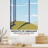 Affiche ferroviaire Heights of Abraham Peak Distri (Cuisine)