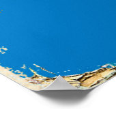 Affiche ferroviaire vintage Canterbury British Isl (Coin)