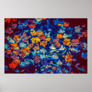 Affiche feuille abstraite