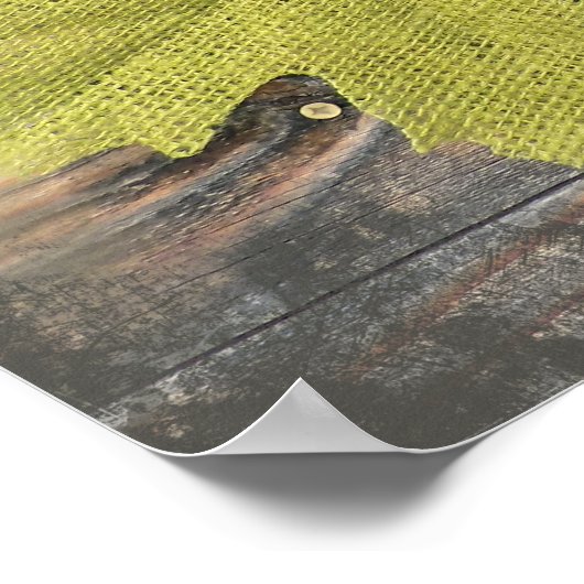 Affiche Feuille éparpillée (Coin)