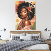 Affiche Fille Noire – Superbe Art Mural Bohème (Insitu(Chambre))