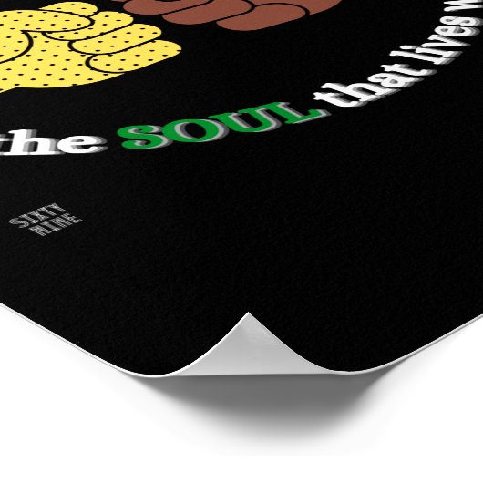 affiche "FIN RACISME" (Coin)