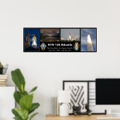 Affiche finale du vol STS-135 Atlantis (Bureau à domicile)