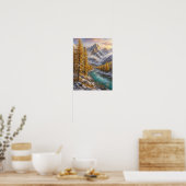 Affiche First Snow Larch Valley 12x16 (Cuisine)