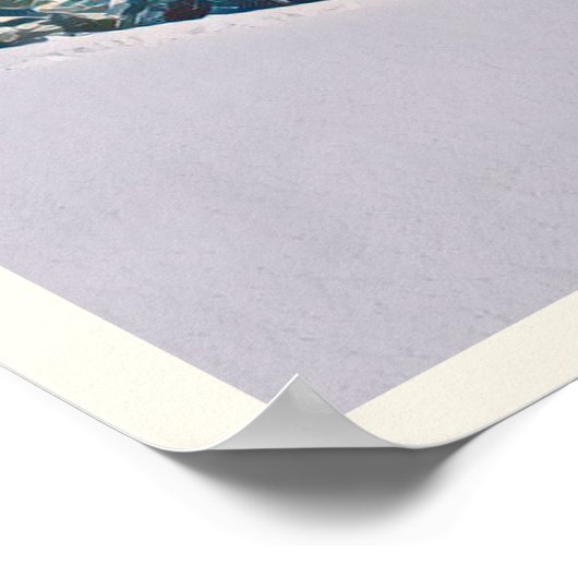 Affiche Flaine Station de ski (Coin)