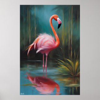 Affiche | FLAMANT ROSE | Art