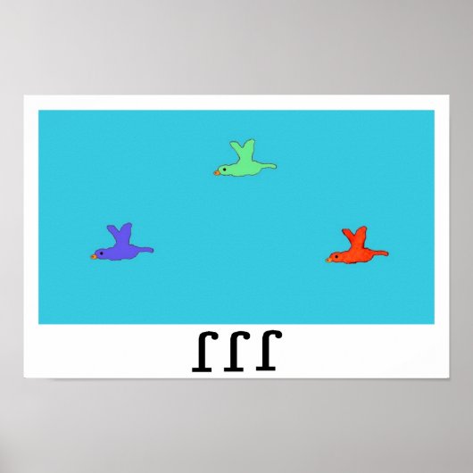 Affiche « Flap flap flap » (Devant)