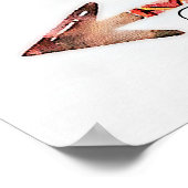 Affiche fléchée florale aimée (Coin)