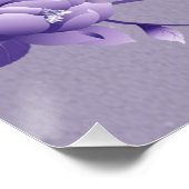 Affiche Fleurie Violette (Coin)
