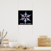 Affiche Flocon de neige Zombie ! (Cuisine)