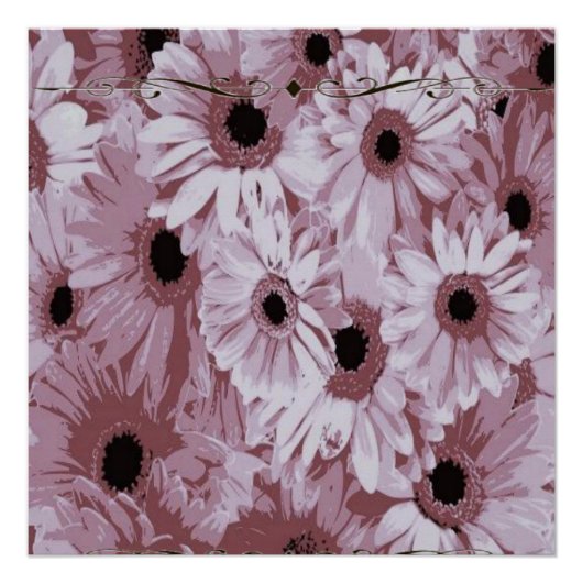 Affiche florale (Devant)