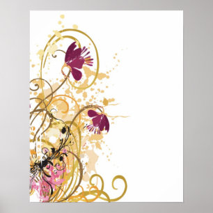 Affiche florale