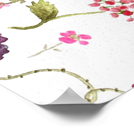 Affiche florale (Coin)