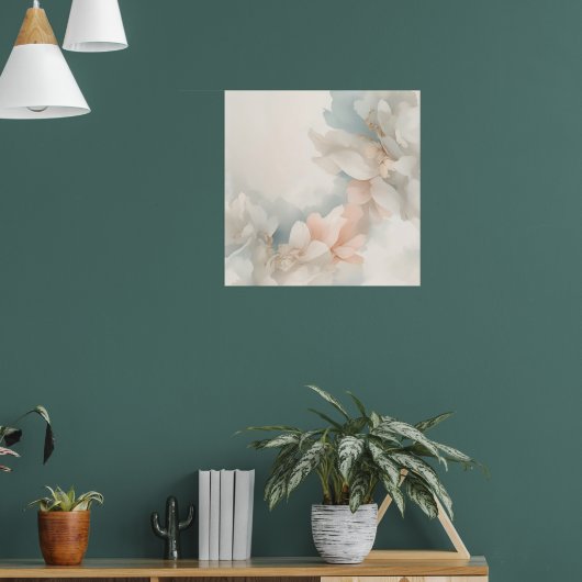 Affiche Florale à l'Aquarelle Douce | Botanique Ro (Salon 1)