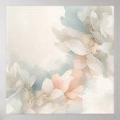Affiche Florale à l'Aquarelle Douce | Botanique Ro (Devant)