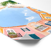 Affiche florale « Blushing Botanica » Élégance mur (Coin)