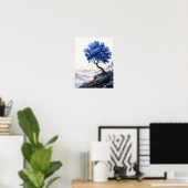 Affiche florale minimaliste (Bureau à domicile)