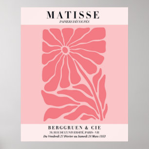 Affiche florale rose blush Art mural de style Ma