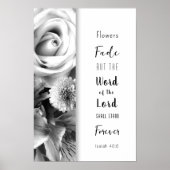 Affiche Florales Parole de Dieu (Devant)