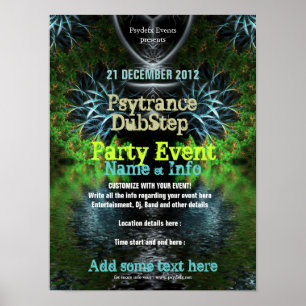 Affiche Flyer de l'événement du Jardin Fractal