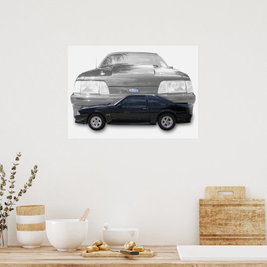 Affiche Fox Body Mustang GT (Cuisine)