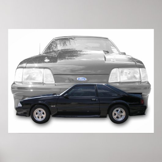 Affiche Fox Body Mustang GT (Devant)
