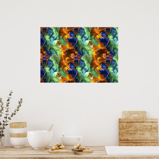 affiche fractale spatiale (Cuisine)