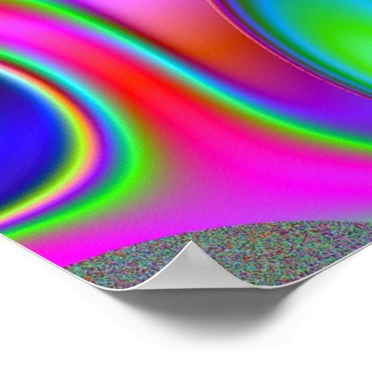 Affiche fractionnée arc-en-ciel (Coin)