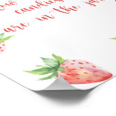 Affiche fraise - devinez combien de bonbons (Coin)