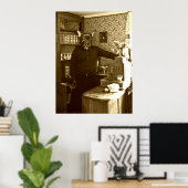 Affiche française "Ancien style" (Bureau à domicile)