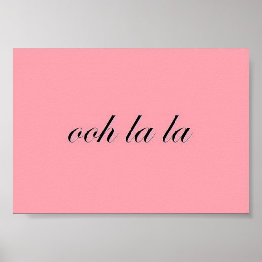 Affiche française chic (Devant)