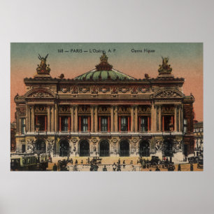 Affiche française vintage - théatre de l'opéra