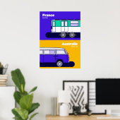Affiche France - Australie (Bureau à domicile)