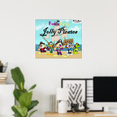 affiche Freddie Bunny Jolly Pirates (Bureau à domicile)